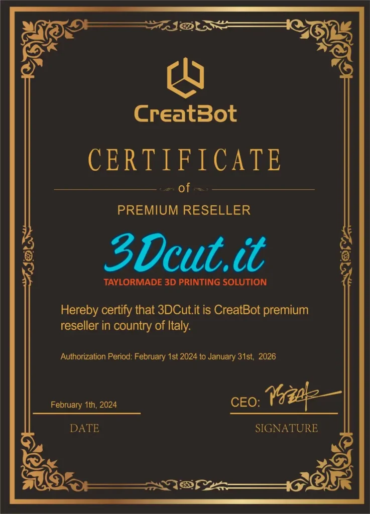 3DCUT - Stampanti 3D - Creatbot